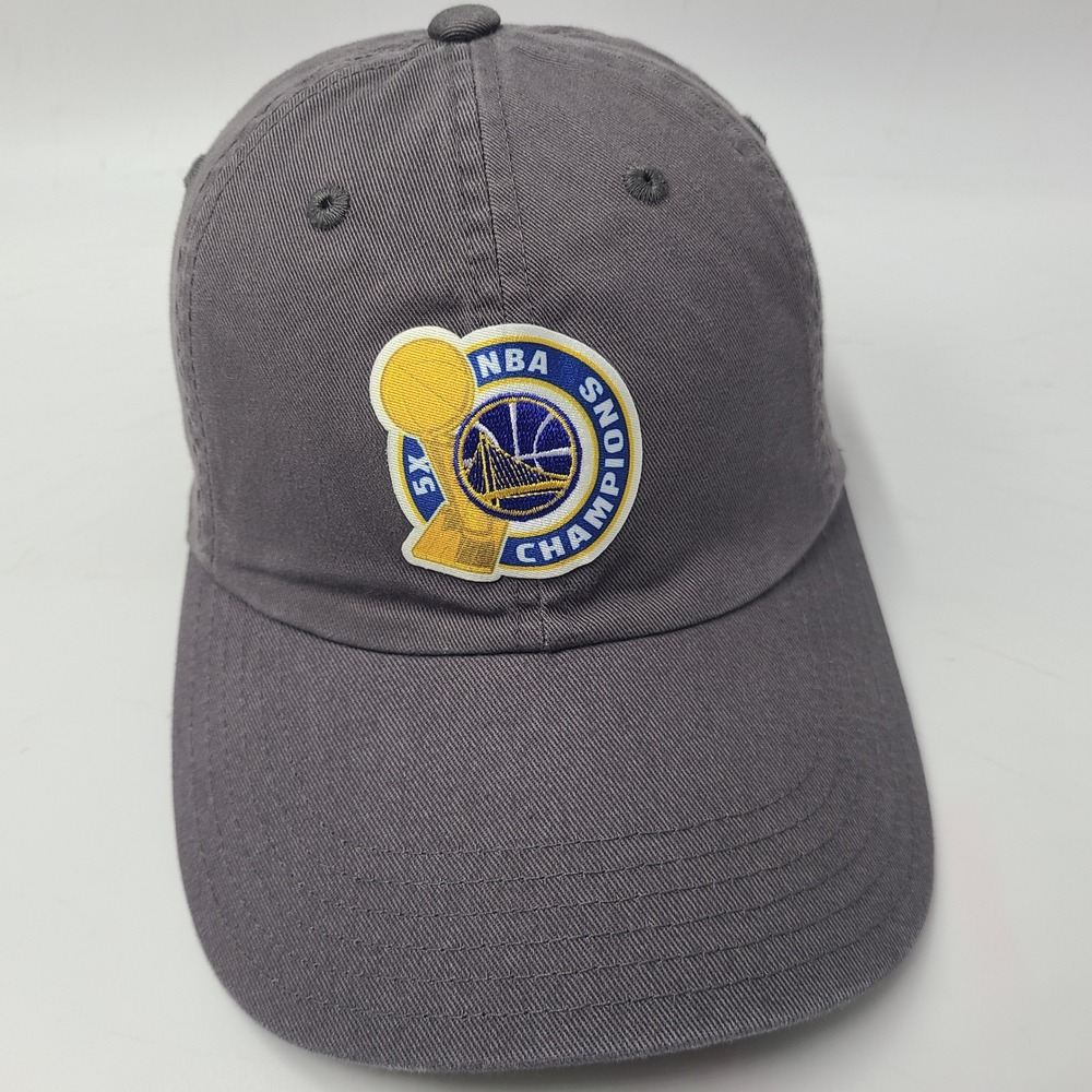 Youth Golden State Warriors Hat Strapback Adidas Gray NBA 2017 Champions 5x Logo